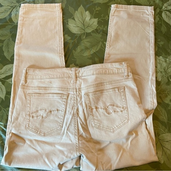 Jaclyn Smith khaki 5 pocket skinny jeans. She knows how to make you look great. - Picture 2 of 5